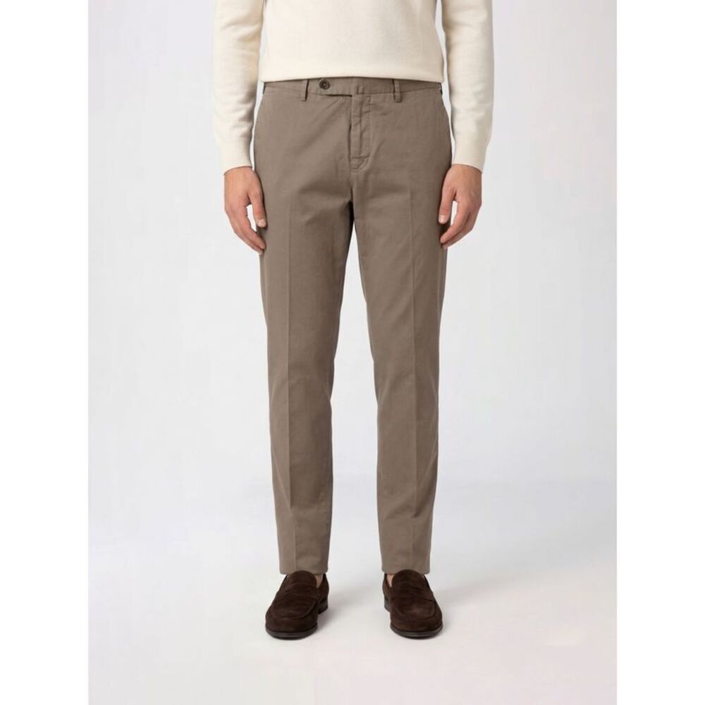 Pt01 Men Stretch Cotton Chino Trousers Pt01